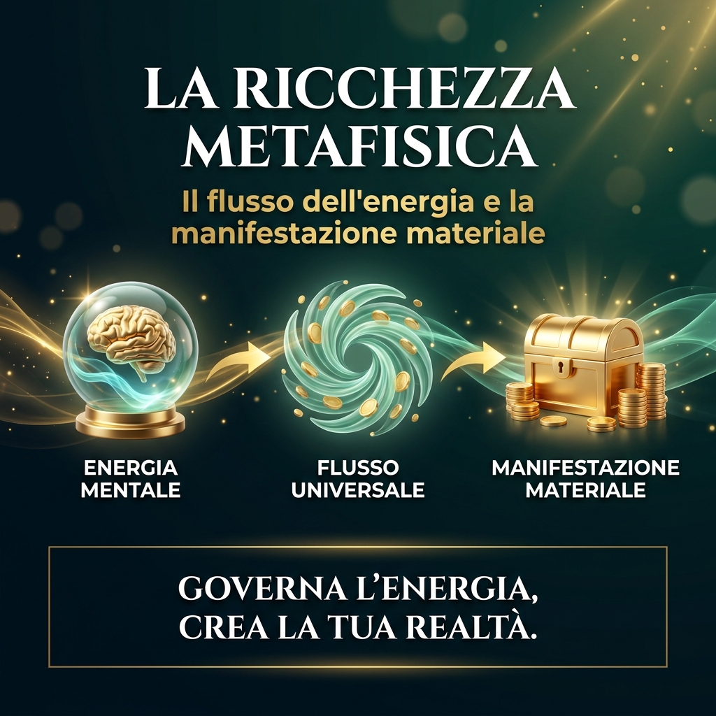Visual Identity Profile [L'ONDATA DI DENARO]: Theme: Metaphysical Wealth. Color Palette: Midnight Teal, Gold, Seafoam Green. SCENA: Sfera di vetro turchese perfetta e immobile, che fluttua dolcemente sopra uno specchio d'acqua scuro. Nessuna increspatura, solo riflessi dorati perfetti e pace visiva.