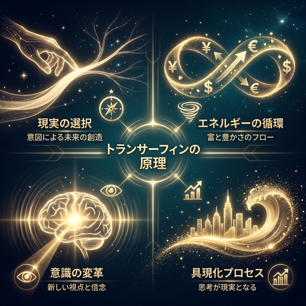 【AI画像プロンプト】背景は宇宙の星雲。シャンパンクリーム色（#F5E6BE）の光の軌跡（生命のライン）を指先で優しくなぞる、人間の手のアブストラクトなシルエット。現実をコントロールするのではなく、意図によって優雅に選択する様子を表現。