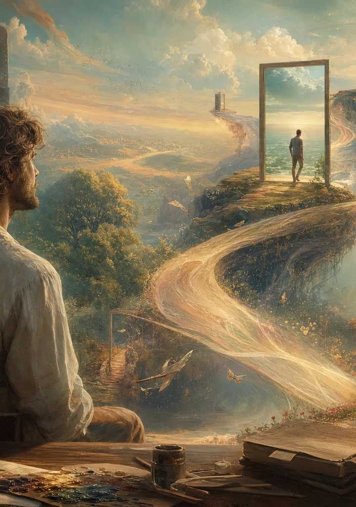 O Sonhador Acordado e a Criatividade: Por que Artistas de Verdade são Transurfers Natos