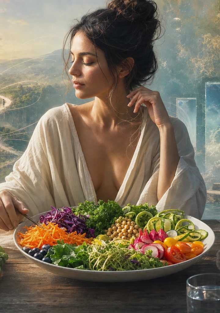 Ensalada arcoíris para alta vibración