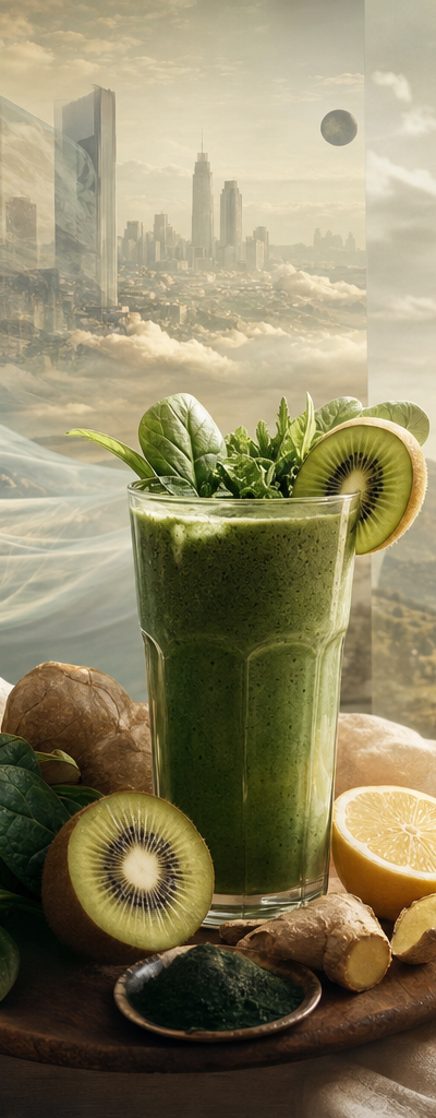 El batido verde matutino del soñador: Energía limpia para Transurfers