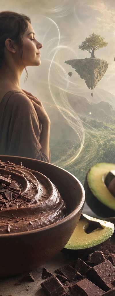 A Realidade Aveludada: Mousse de Chocolate e Abacate Sem o Pêndulo do Açúcar